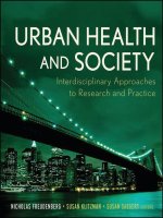 Urban Health and Society: Interdisciplinary Approaches to Research and Practice - Part 1 doc