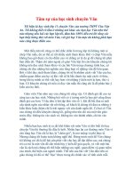 TÂM SỰ CỦA HỌC SINH CHUYÊN VĂN