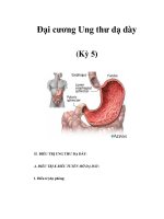 Đại cương Ung thư dạ dày (Kỳ 5) ppt
