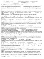 Đề Thi  8 tuần học kì II  lop 12 Mã đề 324