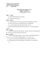 Đề KT Vật Lý 9 HK II