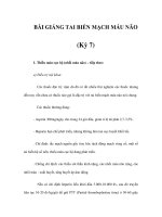 BÀI GIẢNG TAI BIẾN MẠCH MÁU NÃO (Kỳ 7) docx