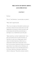 THE COUNT OF MONTE CRISTO ALEXANDRE DUMAS CHAPTER 27 . docx