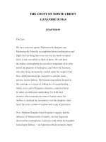 LUYỆN ĐỌC TIẾNG ANH QUA CÁC TÁC PHẨM VĂN HỌC -THE COUNT OF MONTE CRISTO ALEXANDRE DUMAS CHAPTER 99 ppsx