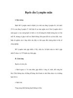 Bạch cầu Lympho mãn pps