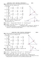 ĐỀ KIỂM TRA ĐẠI SỐ - HH 8-9