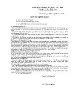 Bản tự kiểm điểm