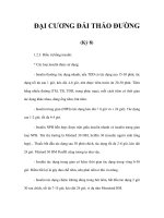 ĐẠI CƯƠNG ĐÁI THÁO ĐƯỜNG (Kỳ 8) pps