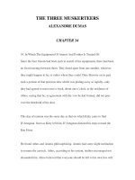 LUYỆN ĐỌC ANH NGỮ QUA CÁC TÁC PHẨM VĂN HỌC-THE THREE MUSKERTEERS ALEXANDRE DUMAS CHAPTER 34 pps