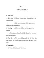ĐỊA LÍ CÔNG NGHIỆP tuần 14 pdf