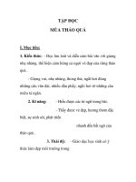 TẬP ĐỌC MÙA THẢO QUẢ ppsx