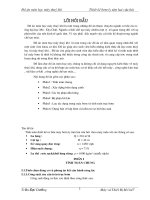 Tính toán thiết kế cơ bản máy bơm ly tâm hai cửa hút  theo máy mẫu với các thông số sau thuyet minh MTK