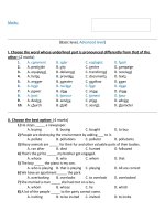 60-minute English test