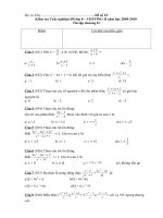 Kiem tra Trac nghiem DS 8.23 On tap chuong II