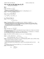 Đề kt  giua hoc ky II