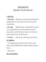 TẬP LÀM VĂN TRẢ BÀI VĂN KỂ CHUYỆN docx