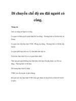 Di chuyển chế độ ưu đãi người có công. pot