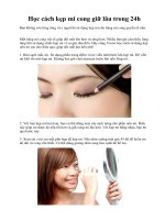 Học cách kẹp mi cong giữ lâu trong 24h potx