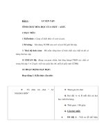 Giáo án Hoá học lớp 9 - LUYỆN TẬPTÍNH CHẤT HÓA HỌC CỦA OXIT – AXIT pot