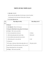 Giáo án Toán lớp 5 - NHÂN SỐ ĐO THỜI GIAN ppt