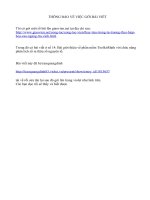 Thông báo gởi bài viết