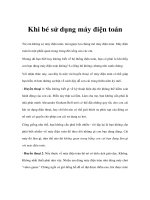 Hướng dẫn bé sử dụng máy điện toán docx