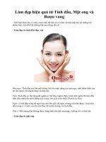 Làm đẹp hiệu quả từ Tinh dầu, Mật ong và Rượu vang pps