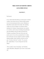 LUYỆN ĐỌC TIẾNG ANH QUA CÁC TÁC PHẨM VĂN HỌC -THE COUNT OF MONTE CRISTO ALEXANDRE DUMAS CHAPTER 73 pdf