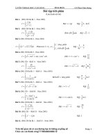 Một số bài tich phân tuyên chọn