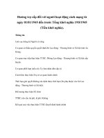 Hưởng trợ cấp đối với người hoạt động cách mạng từ ngày 01/01/1945 đến trước Tổng khởi nghĩa 19/8/1945 (Tiền khởi nghĩa). ppsx