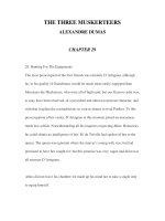 LUYỆN ĐỌC ANH NGỮ QUA CÁC TÁC PHẨM VĂN HỌC-THE THREE MUSKERTEERS ALEXANDRE DUMAS CHAPTER 29 ppsx