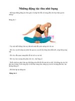 Những động tác thu nhỏ bụng pot