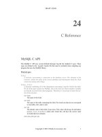 Hướng dẫn sử dụng MySQL part 21 pps