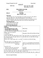 Giáo án tuần 27- lớp 1