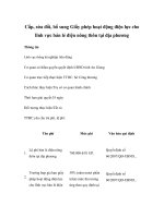 Cấp, sửa đổi, bổ sung Giấy phép hoạt động điện lực cho lĩnh vực bán lẻ điện nông thôn tại địa phương pot