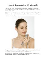 Mẹo sử dụng nước hoa tiết kiệm nhất pdf