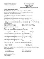 Đề thi học kỳ II Toán 7
