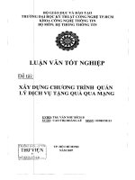 Xây dựng chương trình quản lý dịch vụ tặng quà qua mạng