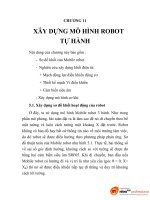 thiết kế phương pháp điều khiển robot tự hành dựa trên cơ sở logic mờ, chương 11 ppsx