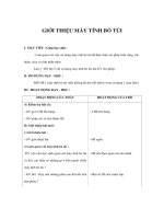 Giáo án Toán lớp 5 - GIỚI THIỆU MÁY TÍNH BỎ TÚI docx