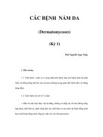 CÁC BỆNH NẤM DA (Dermatomycoses) (Kỳ 1) pot