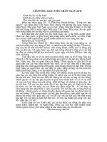 Lời hứa GV ngay 20-11