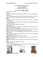 De cuong on tap - Vat ly 6..