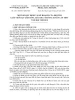 QĐ về Hội thi GVDG Tỉnh 2009-2010