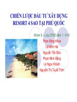 Chiến lược đầu tư xây dựng resort 4 sao tại Phú Quốc