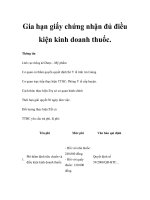 Gia hạn giấy chứng nhận đủ điều kiện kinh doanh thuốc. pps