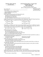 Thi thử chuyên Nguyễn Huệ 209