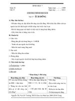 Giáo án sinh 7 kì II 3CỘT đầy đủ