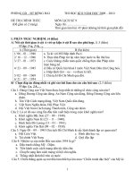 đề thi HKII chuẩn toàn huyện