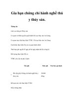Gia hạn chứng chỉ hành nghề thú y thủy sản. docx